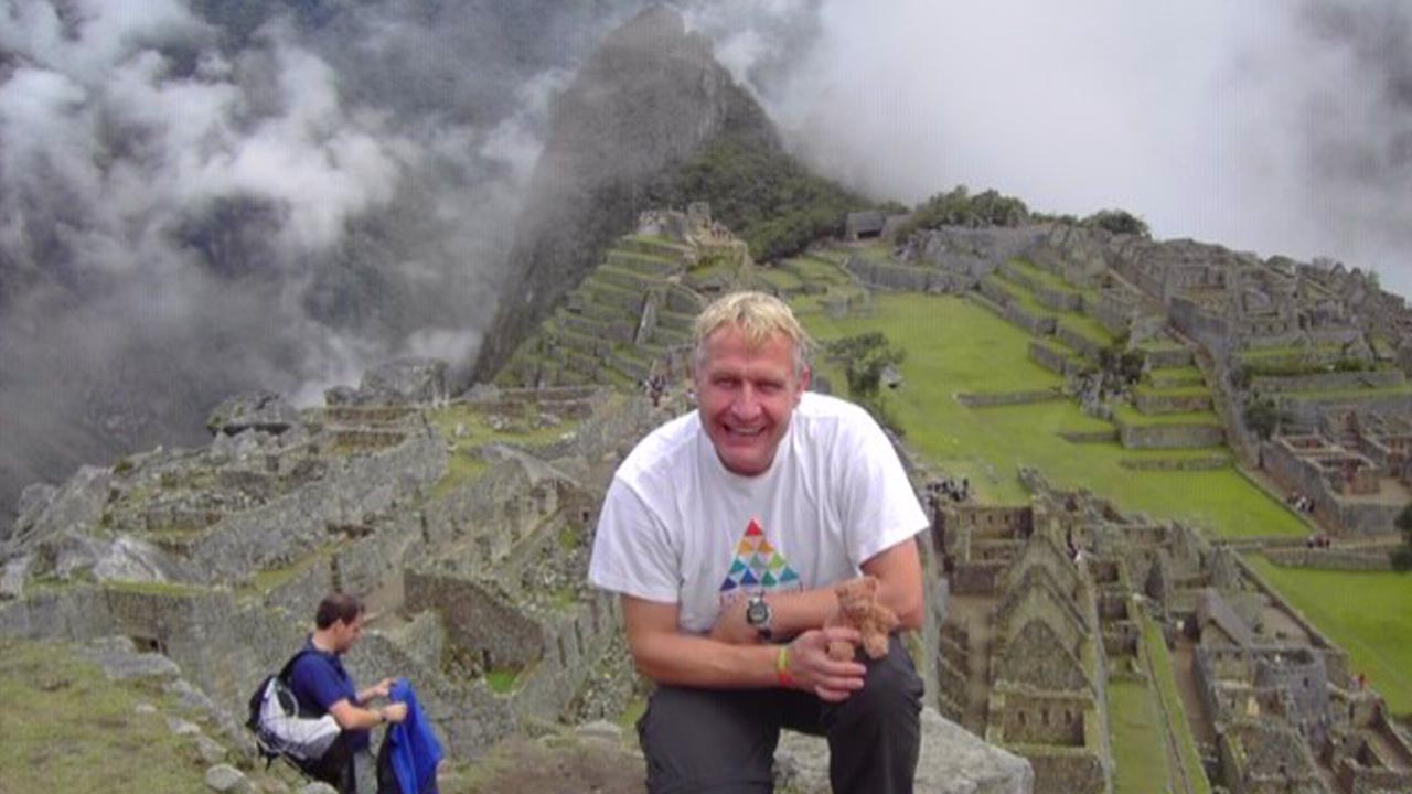 Barry Harper on the Inca Trail, Peru
