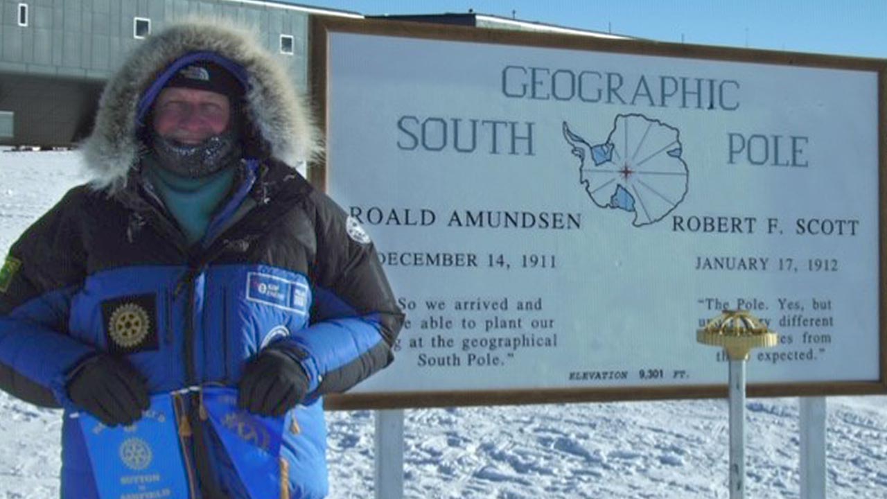 Barry Harper at the South Pole